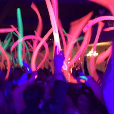 DJ service at Galiffa Productions has a lot of expertise in offering black light party lighting options